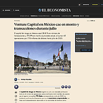Venture Capital en Mxico cae en monto y transacciones durante julio